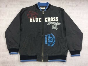 ブルークロス BLUE CROSS オールド アメカジ スポーツ ストリート スタジャン バーシティー アワード ジャケット キッズ 子供服 M グレー