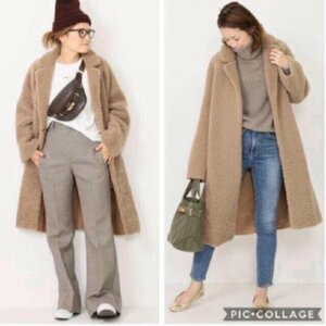 即決　定価194400円　ドゥーズィエムクラス DEUXIEME CLASSE EVERYDAY I LIKE 　完売　羊革　ムートンコート☆キャメル