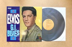 ■ペラジャケ/※ビニ焼け有■エルヴィス・プレスリー(Elvis Presley) / G. I. Blues (Victor SHP-5133) 1962 JPN VG+ OST サントラ