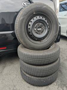 ☆バリ山☆145/80R/13ダイハツ鉄ホイール付き4本セット☆