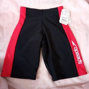 §【新品】 speedo 水着 S寸 【スパッツ型・赤色】