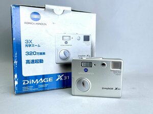 コニカミノルタ Dimage X31 コンパクトデジタルカメラ 箱説付き 乾電池駆動[19448