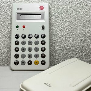 ◇ ブラウン BRAUN 電卓 カリキュレーター ET55 Type:4835 ホワイト ディーター・ラムス 限定5000台 ビンテージ ドイツ