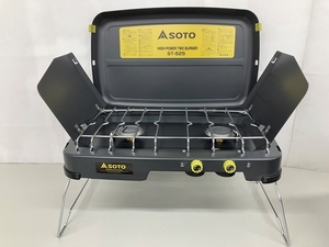 SOTO HIGH POWER TWO BURNER ST-525 ソト ハイパワー ツーバーナー バーナー ガス 4200Kcal キャンプ アウトドア用品 中古 K8805929