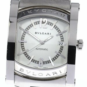 ブルガリ BVLGARI AA48S アショーマ デイト 自動巻き メンズ 保証書付き_808320