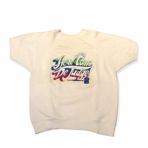 VINTAGE半袖スウェット ビンテージ ヴィンテージ USA製 古着 白 VOTE SWEAT 染み込み 60s 70s