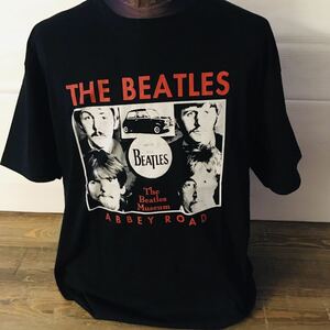 ビートルズ　THE BEATLES L バンドTシャツ ロックTシャツ ブラック　.