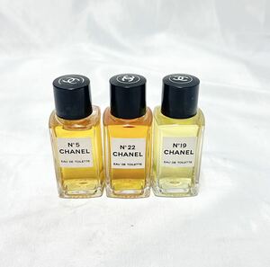 CHANEL シャネル 香水 オードトワレ EAU DE TOILETTE /N°5 /N°19 / N°22 /50ml セット 中古品