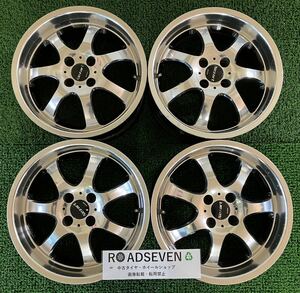 ★WORK ワーク NEZART ネッツァルト深リム 16インチ 100/4H ★16×7J +38 PCD100 4穴 ハブ:約60mm 4本Set 中古アルミ 腐食有 ★送料無料