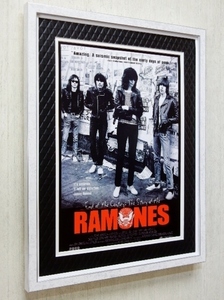 ラモーンズ/THE END OF THE CENTURY /映画/ポスター額付き/The Ramones/Punk Art/ジョーイ・ラモーン/ロックなお部屋のインテリア