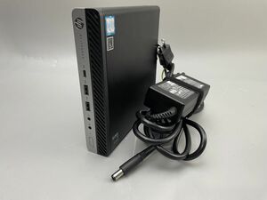 ★1円スタート★第8世代★HP EliteDesk 800 G4 DM 35W Core i5 8500T 8GB SSD新品 256GB Win10 Pro 保証付き★AC付★