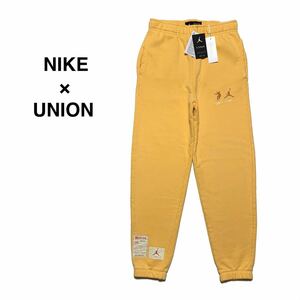 ☆未使用 ナイキ × ユニオン 別注 エアジョーダン ジャンプマン ロゴ ダメージ加工 スウェット パンツ NIKE UNION コラボ 90s