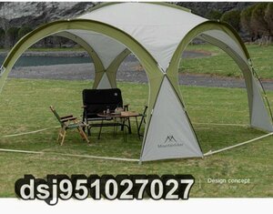 テント 大型シェルタータープ UVカット 耐水 テント パーティーシェード 天幕 キャンプ用品 8?10人 シェード タープテント
