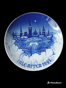 ロイヤルコペンハーゲン B&G100周年記念 イヤープレート 1995年 デンマーク 北欧 絵皿 陶磁器 飾皿 クリスマスプレート コレクション 公式 