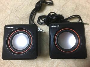 【美品】レノボ Lenovo スピーカー M220 左右セット USB接続