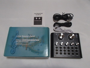 Live Sound Card　Wired Condenser Microphone