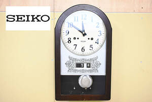 SEIKO/セイコー/掛け時計/振り子時計/ボンボン時計/柱時計/ゼンマイ式/昭和レトロ/昭和アンティーク/30DAY/日本製/当時物/古道具/TRY804