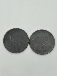 1円スタート 東京オリンピック 1000円 銀貨 千円銀貨 銀貨 記念硬貨 昭和39年 1964年 2枚セット