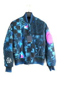 21AW LOUIS VUITTON ルイヴィトン Solt Print Bomber ナイロンジャケット ボンバー ソルト プリント HLB05EDR2 サイズ54