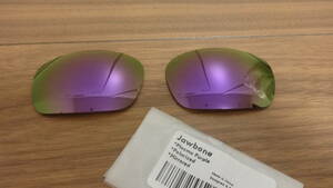 超お買い得！★OAKLEY RACING JACKET JAWBONE レーシングジャケット用 カスタム偏光 レンズ PURPLE Color Polarized 新品 