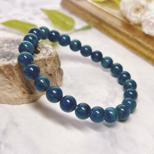 【E7437】アパタイト＊8㎜＊ブレスレット＊リフレッシュ＊Apatite＊bracelet＊天然石＊アクセサリー＊パワーストーン