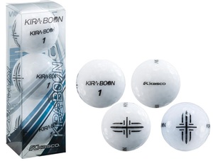 送料定額◎新製品キャスコ　KIRA BOON　ボール 1スリーブ(3個入) 矢印　ホワイト