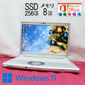 ★美品 高性能8世代4コアi5！M.2 SSD256GB メモリ8GB★CF-SV7 Core i5-8350U Webカメラ Win11 MS Office2019 Home&Business★P68575