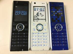 A1329　モックアップ　NTT DOCOMO　FOMA　D702i　3色セット　展示用模型　携帯電話　ガラケー　展示用サンプル