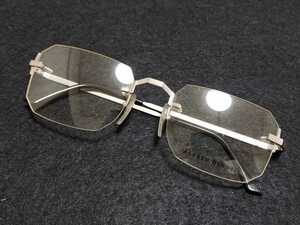 新品　ALFRED DUNHILL ダンヒル　フランス製　メガネ　眼鏡　高級感　上品　ツーポイント　軽い　シルバー