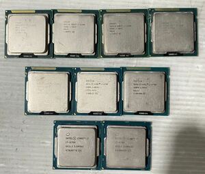 動作不良 CPU 9枚セット(intel Core i7-6700 X2、i7-2600K X3枚、i7-2700K X1枚、i7-3700 X2、i7-3770s X1枚)ジャンク498