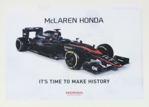 クリアファイル マクラーレン ホンダ McLAREN HONDA 2015 MP4/30 ジェンソン・バトン フェルナンド・アロンソ