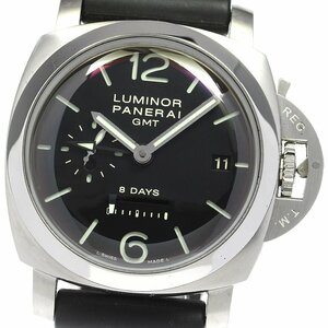 パネライ PANERAI PAM00233 ルミノール GMT 8Days スモールセコンド 手巻き メンズ 美品 箱・保証書付き_805115