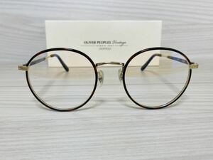 OLIVER PEOPLES オリバーピープルズ 眼鏡フレーム★OV1161TD 5121★Hartford-CV★鼈甲柄 ゴールド★未使用 美品★