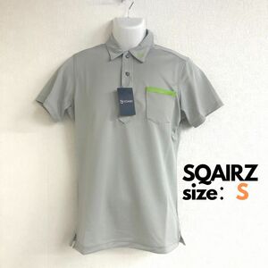 未使用品【送料無料】SQAIRZ　ゴルフ ウエア　半袖 ポロシャツ　薄緑　サイズS　稀少！