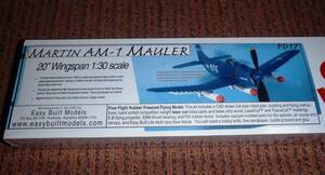 【ゴム動力機】Easy Built製MARTIN AM-1 MAULER(L/C仕様）（翼長：20”=508mm）・・・残り1