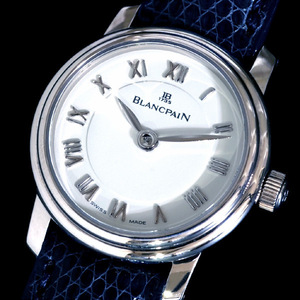 A8263【BLANCPAIN】ブランパン 最高級18KWG無垢セレブリティレディースオートマチック 腕周り13～17cm 重さ23.0g ケース幅20.8mm