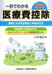 一目でわかる医療費控除(平成３０年３月申告用) 事例による可否判定と申告の仕方／小林義治(編者)