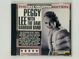 即決CD PEGGY LEE WITH THE DAVE BARBOUR BAND JAZZ / ペギー・リー・ウィズ・ザ・デイヴ・バーバー・バンド Y42