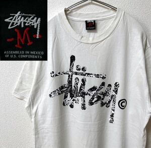 STUSSY ステューシー 半袖 Tシャツ フロントロゴ Ｍサイズビンテージ 古着 