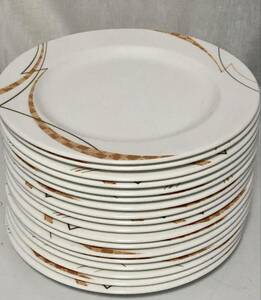 BIG SALE★★おすすめ★★ JAPAN NORITAKE USED DINERS WHITE PLATES (25cm)日本ノリタケ白プレート25cm ★★★18枚セット★★★中古です。