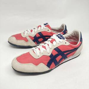 即決!定番! Onitsuka Tiger SERRANO ピンク×ネイビー 24.5cm TH109L / オニツカタイガー アシックス セラーノ asics