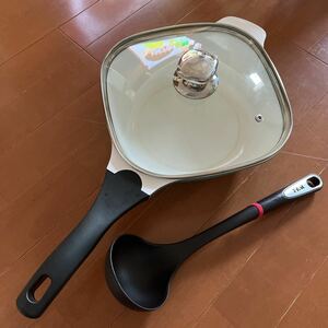 KEVNHAUN D STYLE ケヴンハウンフタ付き片手鍋 フライパン T-fal ティファール お玉 キッチンツール インジニオ ラージレードル セット