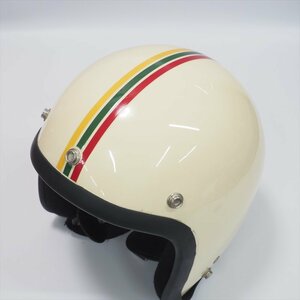（透明シート）ヘルメットラインステッカー 黄緑赤 レトロライン 簡単 カスタム アクセサリー ジェットヘルメット 半キャップ 半ヘル
