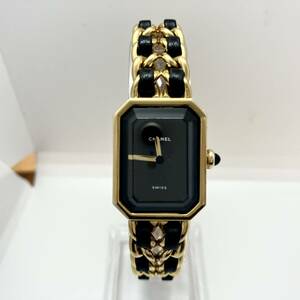 シャネル　Chanel プレミエール　Lサイズ　ゴールド　腕時計　クォーツ　動作確認済