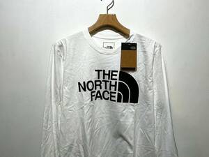 送料無料 即決 新品 日本未発売 正規品 USA限定 The North Face ノースフェイス US-L 袖ロゴ 長袖Tシャツ ロンT WHITE