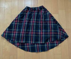 【送料無料】ジェニーラブ　JENNI LOVE　タータンチェックのフレアスカート　140サイズ