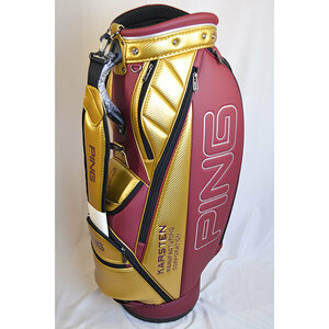 【展示品数量限定】PING ピン CB-U2303 GOLD/MAROON PU SPORTS 36915 PUスポーツ キャディバッグ　定価45000