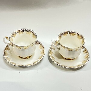 美品 パラゴン 陶器 食器 paragon カップ＆ソーサー コーヒーカップ 金彩 室D0305-7