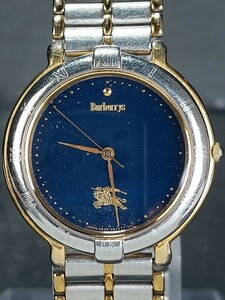 CITIZEN シチズン Burberry バーバリー 4630-E60795 アナログ 腕時計 ブルー文字盤 メタルベルト ステンレス 電池交換済み 動作確認済み