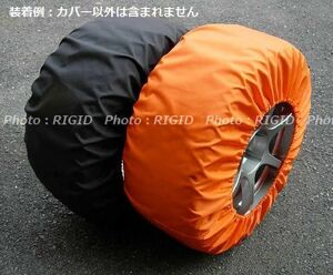 ヘビーデューティー タイヤカバー Ｍサイズ ２枚セット　オレンジ